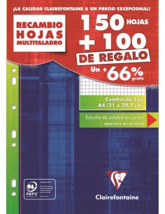 RECAMBIO CLAIREFONTAINE 150...