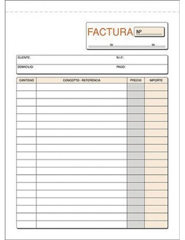 TALONARIO LOAN T63 FACTURAS CUARTO...