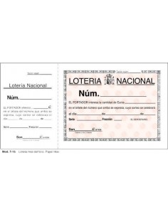 TALONARIO LOAN T15 LOTERIA...