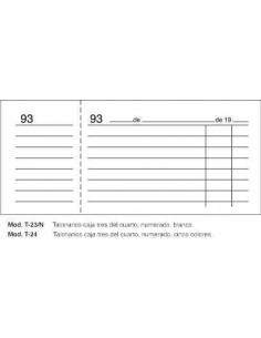 TALONARIO LOAN T25 CAJA...