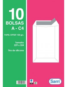 BOLSA EN PAQUETE SAM BLANCA...