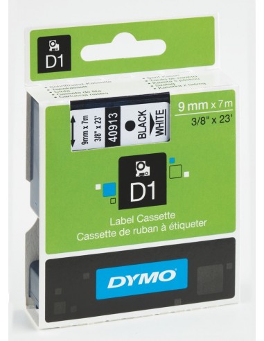 DYMO CINTA 7Mx9MM 40913 NEGRO/BLANCO