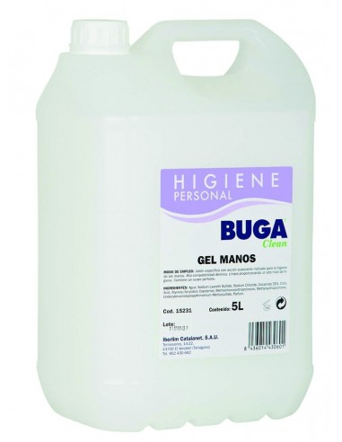 BUNZL GEL MANOS BUGA GARRAFA 5L