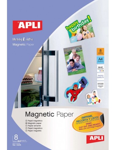 PAPEL APLI MAGNETICO INKJET DA4 8 HOJAS