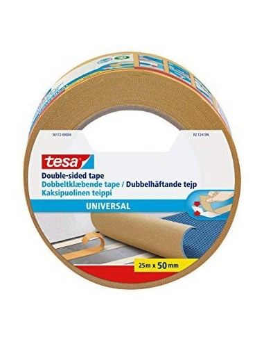 TESA CINTA DOBLE CARA 50MMx25M BEIGE