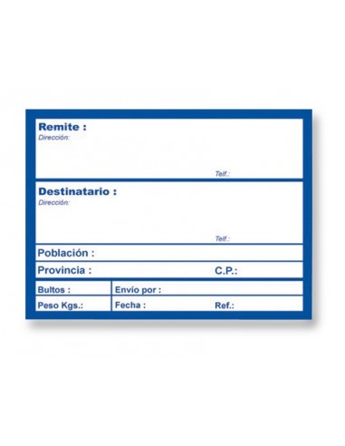 ETIQUETAS APLI ENVIO ROLLO 00324 200 UND