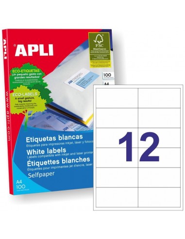 ETIQUETAS APLI INKJET/LASER/COPY DA4...