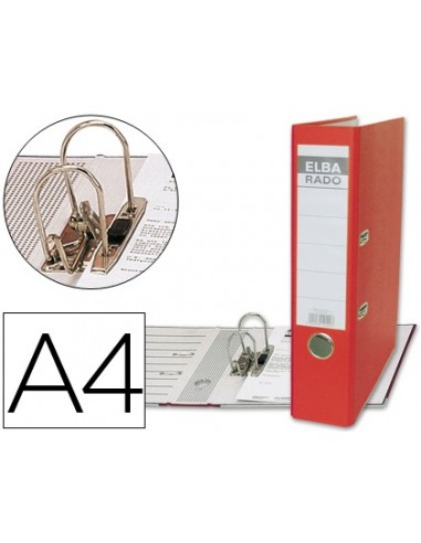 ELBA ARCHIVADOR RADO CHIC DA4 ANCHO ROJO