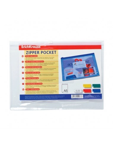 BOLSA CIERRE ZIP ERICHKRAUSE PVC A5