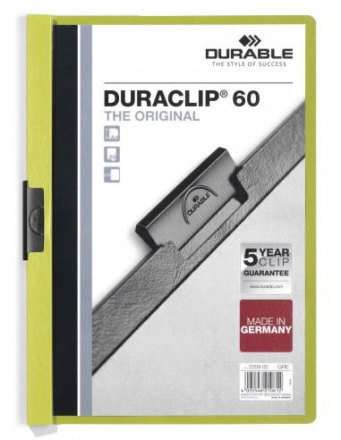 DOSSIER CON PINZA DURABLE DURACLIP A4...