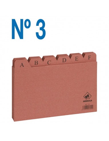 INDICE CARTON MARIOLA 3 100X150 MM