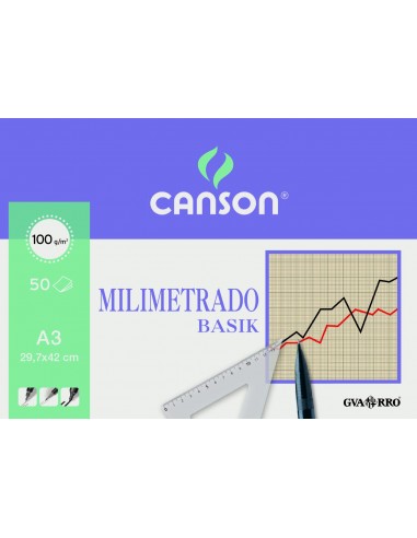 PAPEL MILIMETRADO BASIK GUARRO CANSON...
