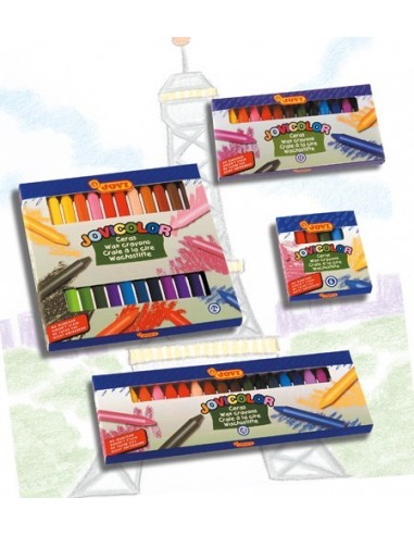 PINTURA DE CERA JOVI 6 COLORES JOVICOLOR