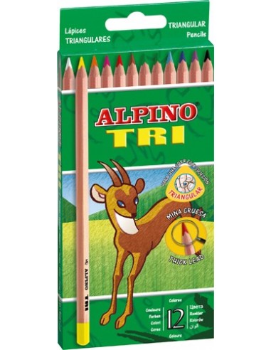 LAPICES COLORES MASATS ALPINO TRI 12...