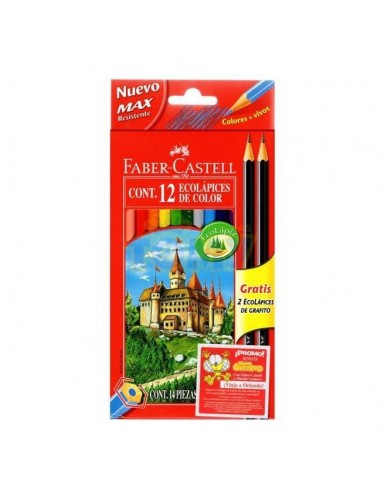 ECOLAPIZ COLOR FABER CASTELL 12 COLORES