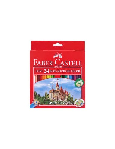 ECOLAPIZ COLOR FABER CASTELL 24 COLORES