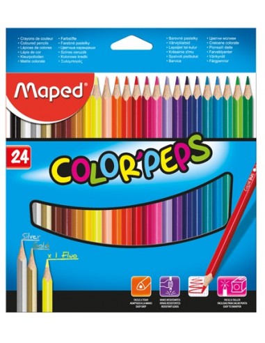 LAPICES COLORES MAPED COLOR PEPS 24...