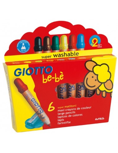 SUPER LAPICES GIOTTO BE-BE 6 COLORES...