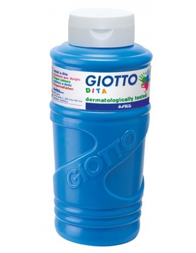 PINTURA DEDOS GIOTTO 750 ML AZUL CYAN