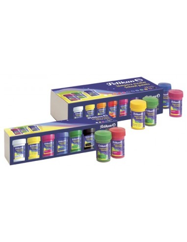 TEMPERA ESCOLAR PELIKAN 6 COLORES 20 ML