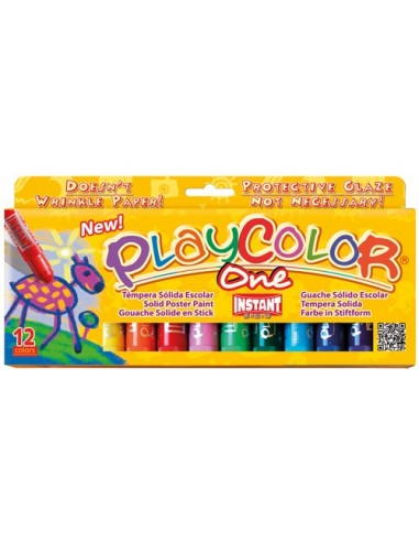 TEMPERA SOLIDA PLAYCOLOR 12 COLORES...