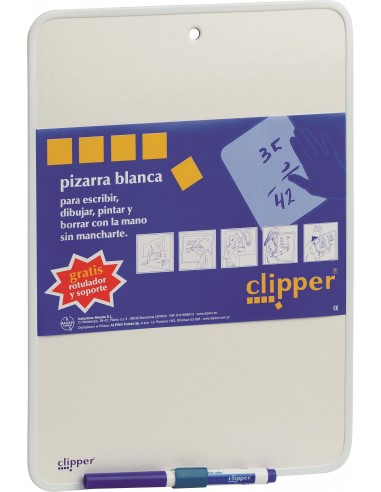 PIZARRA BLANCA CLIPPER MARCO PLASTICO...