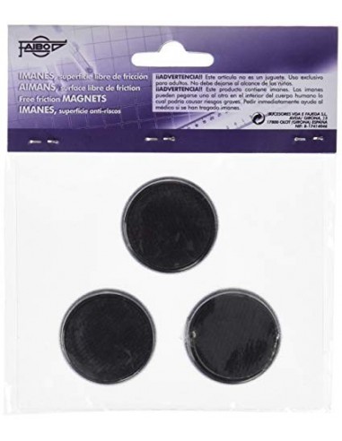 IMANES REDONDOS FAIBO 30 MM NEGRO...