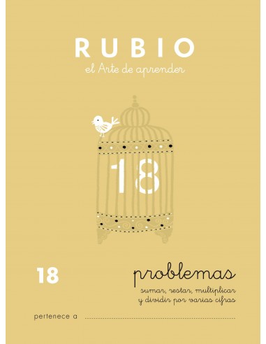 CUADERNO RUBIO PROBLEMAS N18 SUMAR...