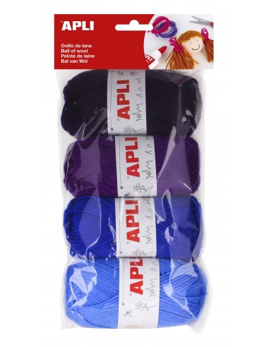 OVILLO LANA APLI 14092 TONOS AZULES...
